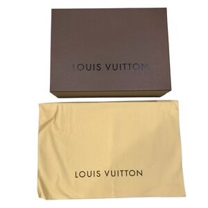 Louis Vuitton Authentic Large Box & Dust Bag Neverfull Handbag Packaging Set